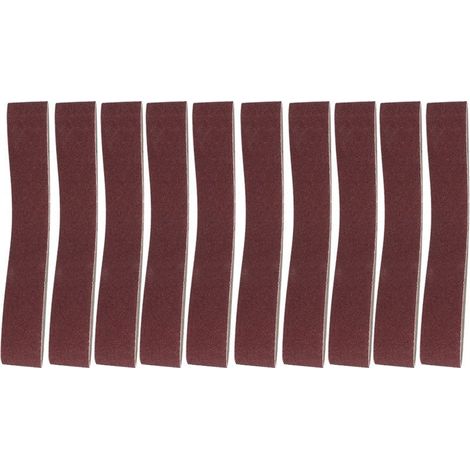 10 pièces 27x2 pouces bande abrasive en oxyde d'aluminium 686x50mm bande Abrasive pour bois métal mou (120) (1/5)
