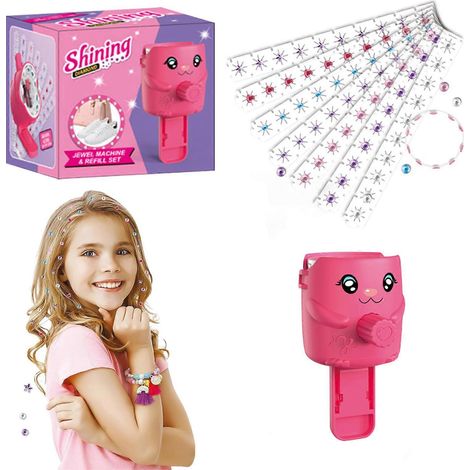 Machine à percer pour postiches, outil de coiffure manuel, cadeau beauté pour enfants à faire soi-même (1/5)