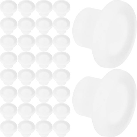 NUOBESTY Lot de 100 bouchons transparents en silicone 30 mm (1/5)