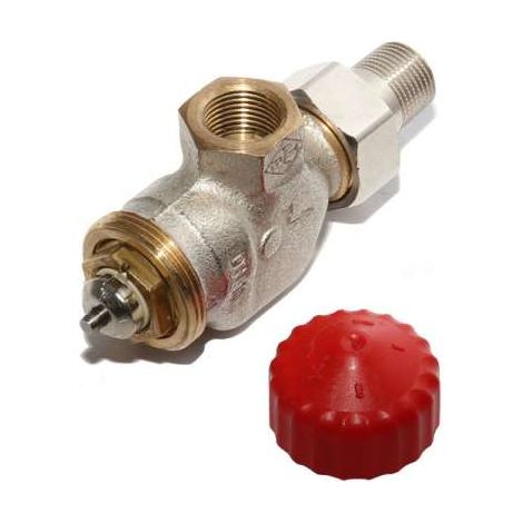 HEIMEIER Thermostatventil für gringe Massenströme Axialform 3/8'' Kvs 0,35 3430-01.000