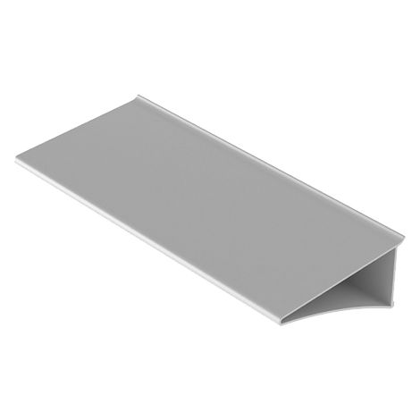Tablette en aluminium - Décor : Anodisé argent - Hauteur : 61 mm - Largeur : 400 mm - Matériau : Aluminium - Profondeur : 131 mm - ZOBAL (1/4)