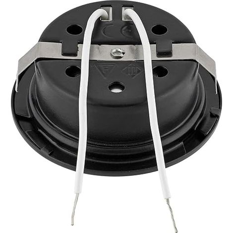 Lot de 2 spots encastrés entièrement en métal G4 12 V, couvercle en verre (1/3)