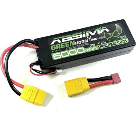 Absima Modellbau-Akkupack (LiPo) 7.4 V 6000 mAh Zellen-Zahl: 2 50 C Stick XT90 (1/2)