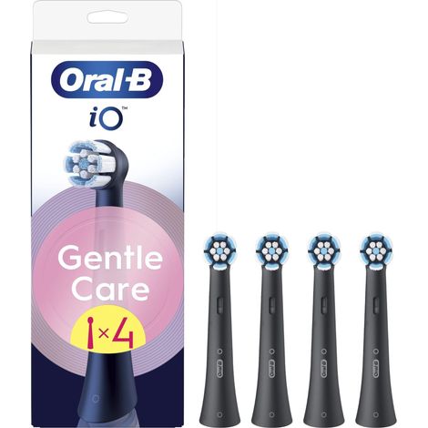 Brossettes - ORAL-B - IO refills Gentle Care - Pack de 4 - Noir (1/5)