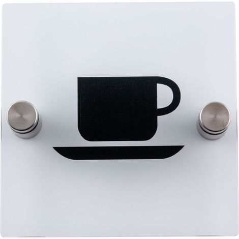 Plaque de porte transparente - Café - 4386003 (1/3)