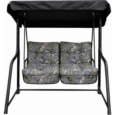 Tropical Vienna 2 Seater Hammock - L140 x W104 x H153 cm - Grey