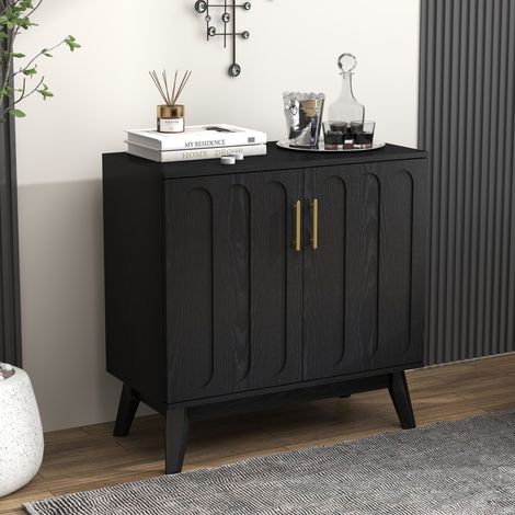 Sideboard im Mid-Century-Modern-Stil mit geriffelten Fronten (1/5)