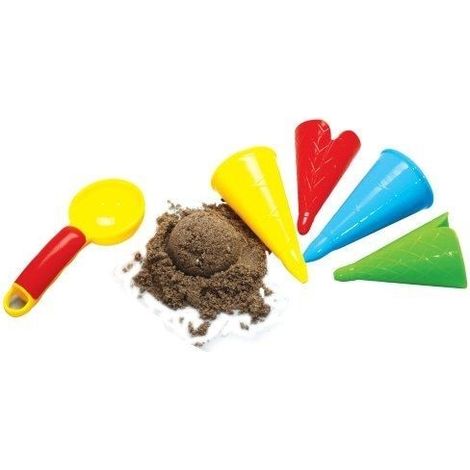 Moules à sable cornets de glace - Gowi - Pour enfants à partir de 3 ans - Mixte