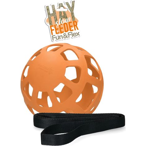 Hay Slow Feeder Arancione Palla Alimentazione lenta fieno Cavallo Box