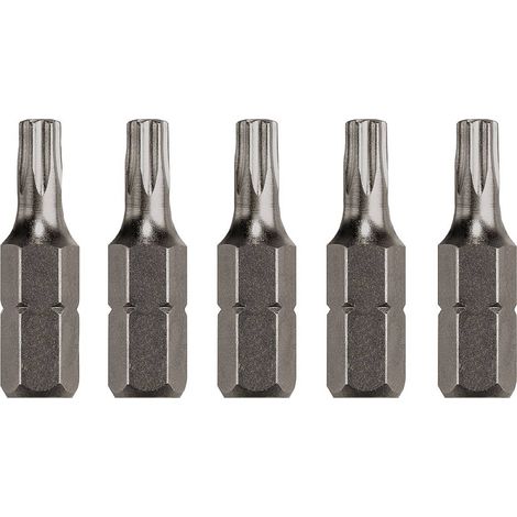 KWB 5 X BITS STANDARDS 25 MM TORX T15 UTILISATION DE BASE 120215 (1/4 '', ISO 1173, C 6.3) (1/3)