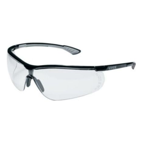uvex Bügelbrille uvex sportstyle, UV400 farblos supravision plus schw/grau (1/2)