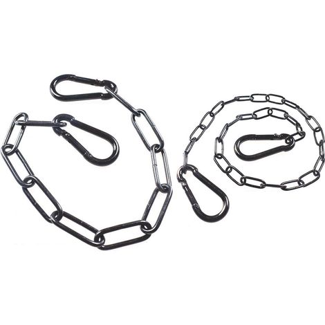 Chaîne De Boucle De Sécurité 2 Pièces, Serrure De Chaîne De Porte, Chaîne en Métal, Serrure De Chaîne De Clôture Extérieure, Adaptée Aux Cages pour Animaux De Compagnie, Portails De Cour (1/5)