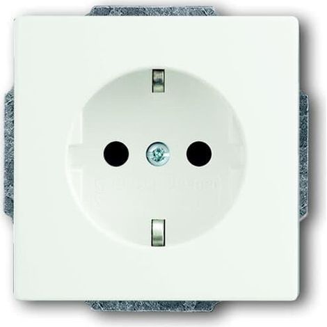 Prise SCHUKO Blanc mat 2CKA002013A5373 ABB BJE513004