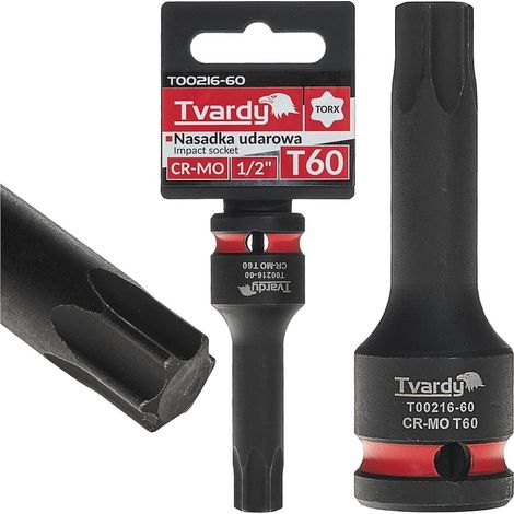 Douille à impact Torx 1/2" T60 CR-MO (10/100) (1/4)
