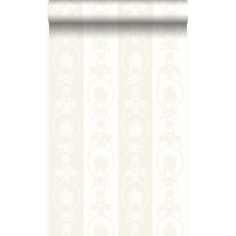 papier peint ornement argent et blanc  - Origin Wallcoverings (1/5)