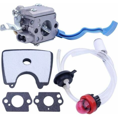 Carburateur avec Ligne de Filtre à air et Carburant Mise au Point Kit pour Husqvarna 125B 125BX 125BVX souffleuse à Feuilles pour Zama C1Q-W37 581798001 (1/3)