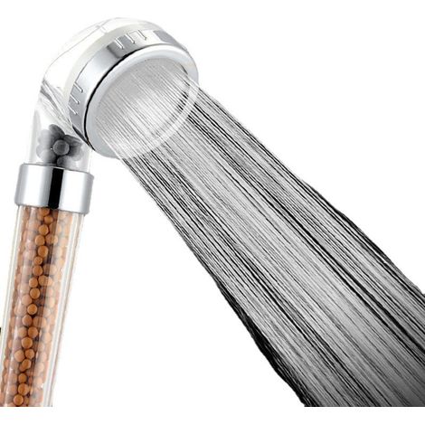 Pomme de douche à jet à anions, haute pression, économie d'eau, pluie, salle de bain, SPA, filtre (1/5)