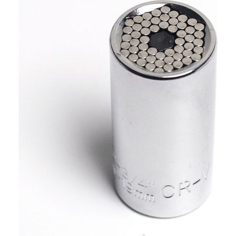 Jeu de clés à douille universelles auto-ajustables (7-19 mm) — compatible avec les douilles standard de 6,35 mm à 19 mm, avec adaptateur pour perceuse (1/5)