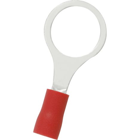 Cosses à œillet RS PRO, Isolé, Rouge, 1.5mm², 10.5mm, 13.6mm