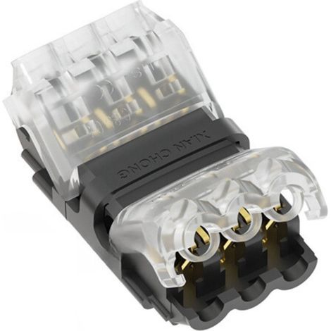 Connecteur rapide droit pour 3 fils - 0.340.54 mm² - 300V /