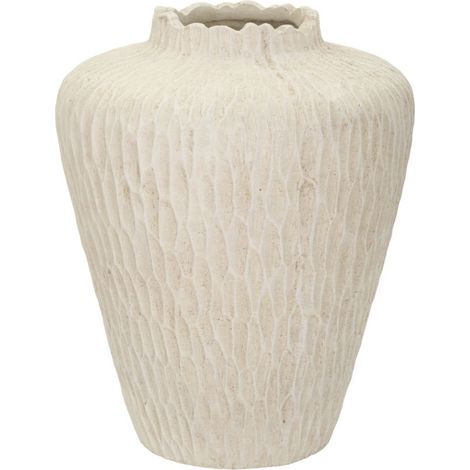 Vaso Shade medio in magnesio color crema