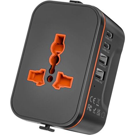 BUNTHAUS Adaptateur Prise Universelle Voyage,Adaptateur Universel de Voyage avec 2 USB et 2 USBC, Adaptateur Universel vers USA UK Allemagne Australie Chine Japon,Adaptateur Prise vers France Plus de  (1/5)