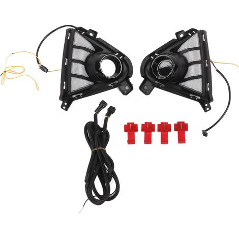 Phare de jour LED 4555LM, lampe antibrouillard blanc/ambre bicolore de remplacement pour Hyundai Accent Solaris 2021+ (1/5)