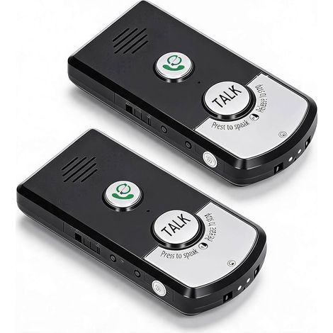 Wireless Two-way Voice Intercom, Portable Two-way Walkie Talkie Working at 1000M, Portable Wireless Intercom System, Room-to-Room Communication System (1/5)