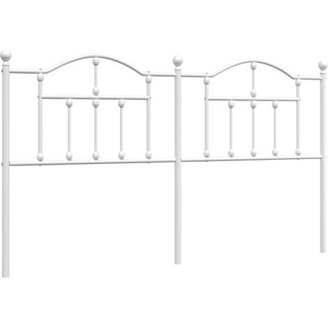 Maison Exclusive - Cabecero de repuesto de metal blanco 180 cm