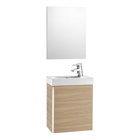 CONJUNTO MUEBLE LAVABO MUNI CON ESPEJO ROBLE