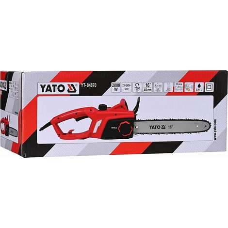 Yato YT-84870 motosierra 2000 W Negro, Metálico, Rojo (1/5)