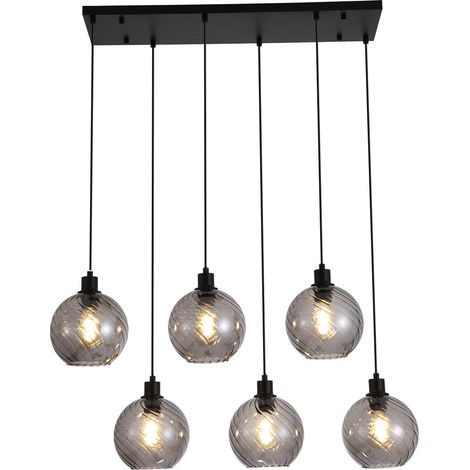 Suspension Radiance 6 lumières noir - 44520-6SM (1/5)
