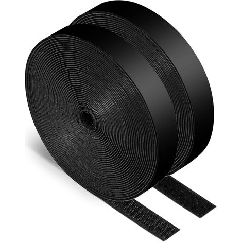 Kaelt - Autocollant Double Face 25M, 20mm Bande Scratch Adhésif Bande Agrippantes Adhésives Autocollant, Adhésives puissant Hook Loop Rubans pour Ménage, Bricolage Et l'artisanat (1/4)