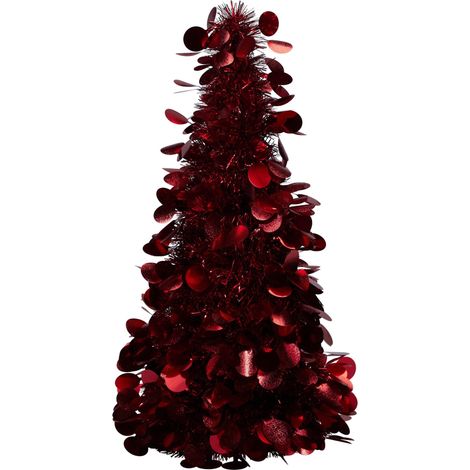 Albero decorativo in tinsel 46 cm rosso PERAGA CHRISTMAS