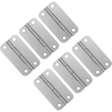 Lot de 6 charnières en acier pour glacières, kit de remplacement avec vis (1/4)