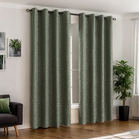 JSSEVN-Rideau Extérieur et Intérieur opaques avec œillets, jardin patio balcon étanche 130 x 260cm Gris foncé 1 Panneau (1/5)