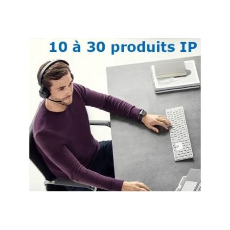 Forfait mise en service par tél. sur rendez-vous - de 10 à 30 produits ip maxi - AIPHONE MSIPTELPLUS