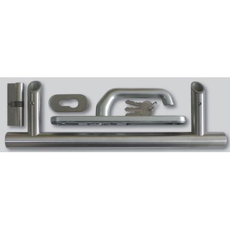 Haustür-Griffgarnitur (Standard) 40 cm Edelstahl Türklinke