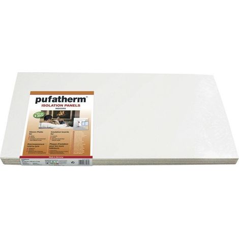 Pufatherm 7x500x1000mm confezione da 4mq pannello isolante di polistirene espanso grafitato