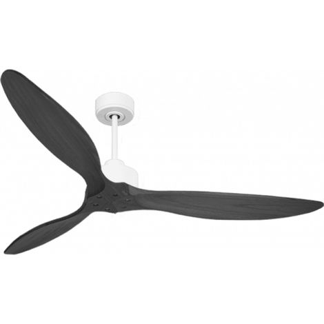 Modulo Slim de Klassfan - Ventilateur de plafond et destratificateur moteur DC blanc et bois noir 30 à 60 m² (1/5)