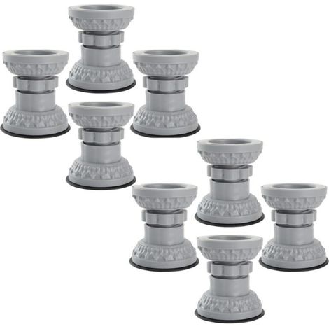 8pcs Anti-vibration Pads for Washing Machine Adjustable Anti-vibration Rubber Feet for Washing Machine and Dryer