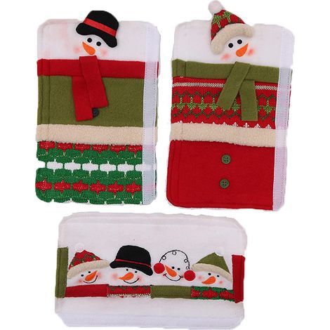 Kühlschrankgriffabdeckung – Weihnachtsdekoration für Backofentür und Küchengeräte – 2er-Set (1/5)