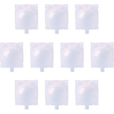 Lot de 10 boules de propagation de racines de plantes en plastique transparent réutilisables à haute pression pour plantes d'intérieur et d'extérieur,M (1/4)