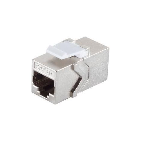 Modulo Keystone MicroConnect CAT6a, STP 2x RJ45 femmina, accoppiatore per cavi, alloggiamento in metallo, Keystone-12