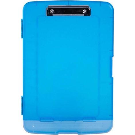 Porte-documents avec pince, bloc-notes, conception résistante à l'eau, boîte de rangement, boîte à documents avec porte-stylo intégré pour les écoles, les bureaux et les environnements industriels (1/5)