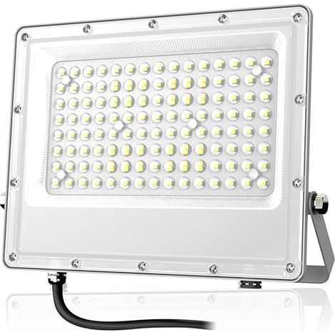 100 W 10000 LM Outdoor LED Floodlight with 144 LEDs Security Light, IP65 Waterproof, 6500 K Outdoor Spotlight for Garden, Patio, Garage, Entrance (1/5)
