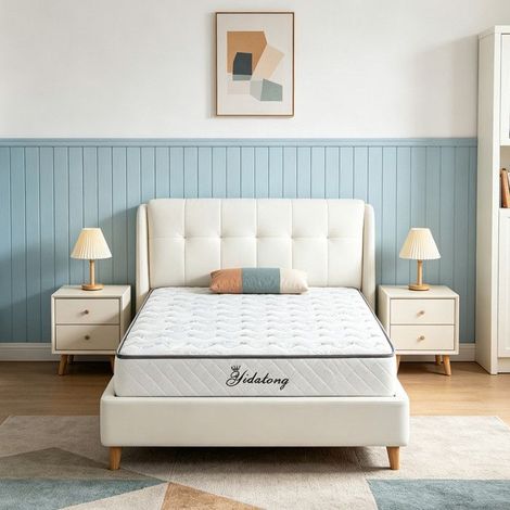 Matelas 90x200, Épaisseur 26 cm, Matelas Hybrid, Ressorts Ensachés+Mémoire de Forme, Solide et Confortable, 7 Zones, Durable (1/5)