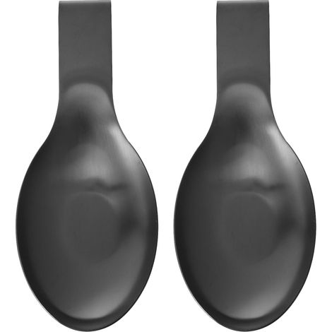 Lot de 2 repose-cuillères pour plan de travail : repose-louche pour plaque de cuisson - porte-spatule porte-cuillères de cuisine 27 x 12 x 5 cm - Décoration de cuisine (1/5)