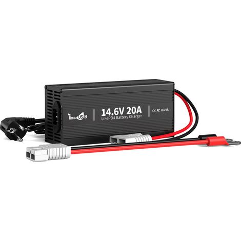 Chargeur LiFePO4 14,6V 20A pour Batterie Lithium 12V Fonctions Charge Maintien 6 Protections (1/5)