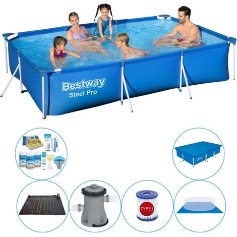 Bestway Bestway Steel Pro Rectangulaire - 300x201x66 cm - 7-pièces  S21562 (1/5)